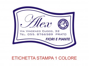 Etichette adesive per fioristi, fiorai e vivaisti (mm 45x28)  (cod.53G)